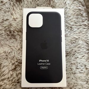 APPLE iPhone 14 case.  Black leather.  NIB